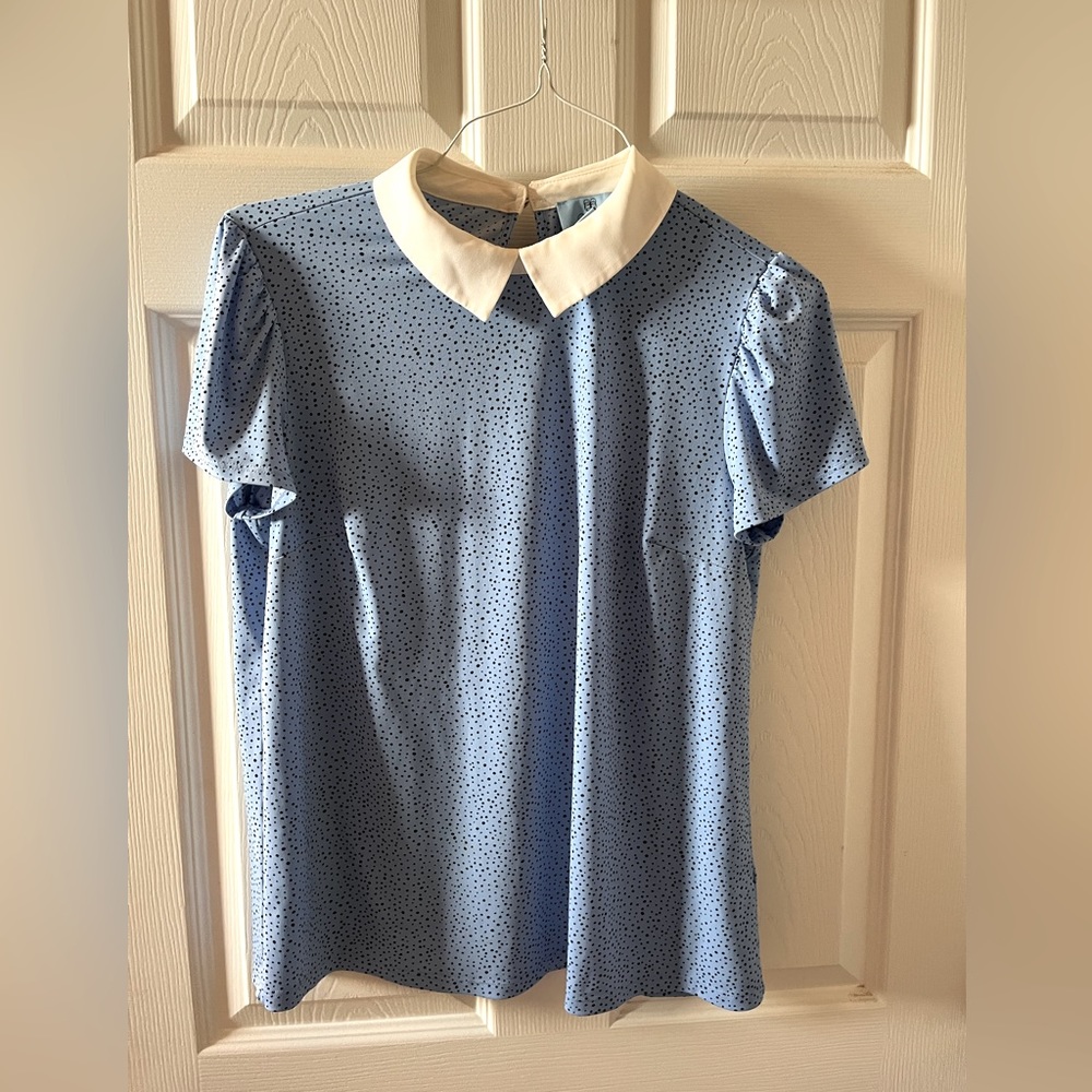 Blue blouse by CeCe!  Medium.